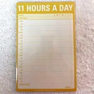 Knock Knock "11 Hours a Day" Notepad